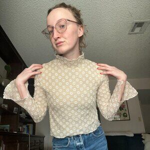 Promesa Floral Lace Turtleneck